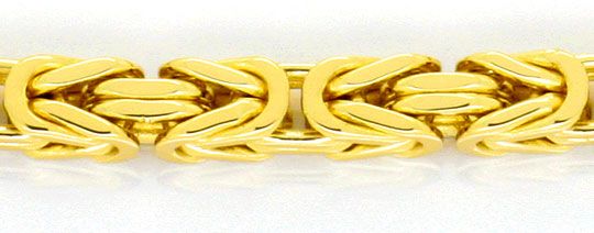 Foto 2 - Königsketten Goldarmband massiv Gelbgold, 14K Karabiner, K2512